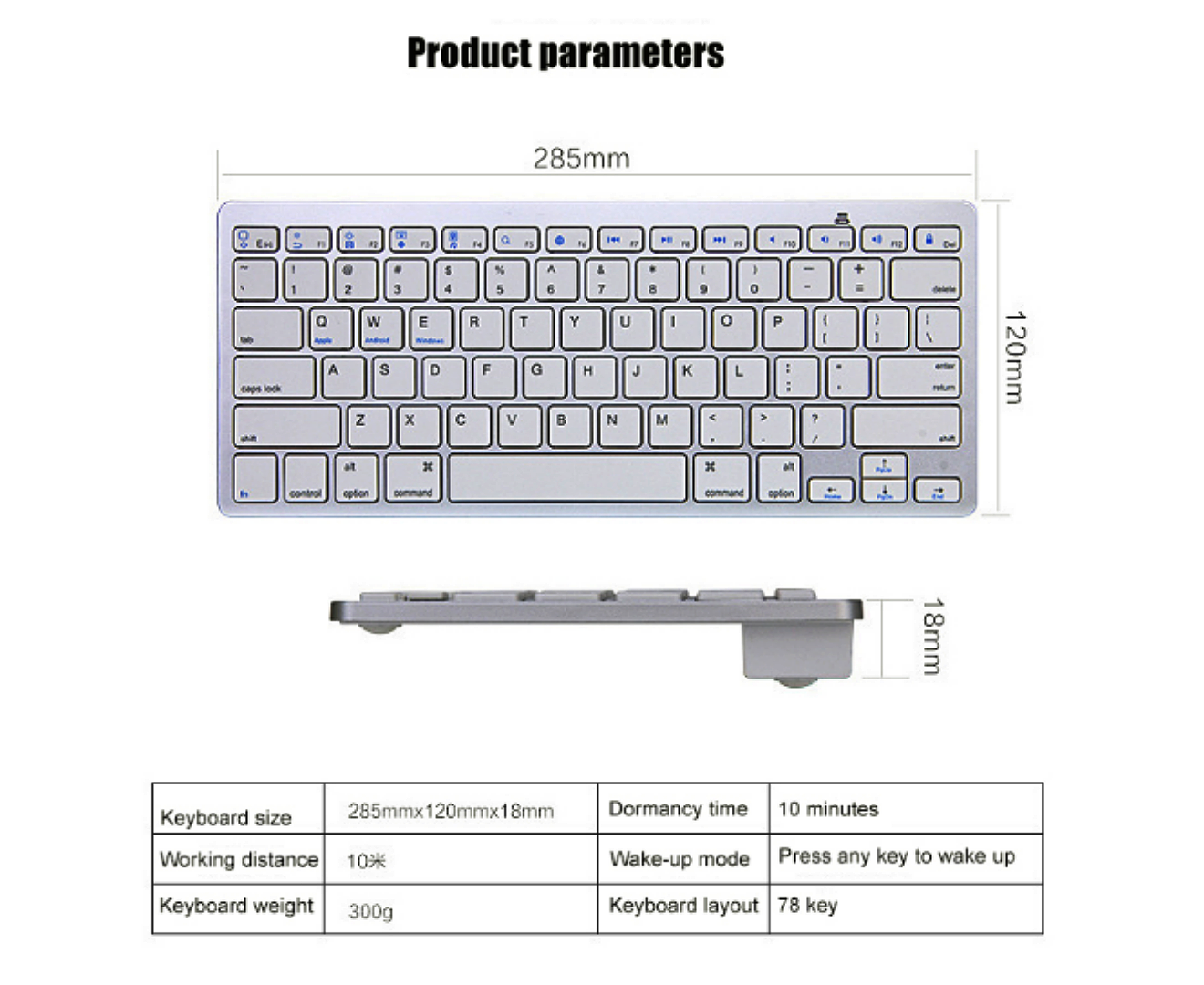 wireless keyboard for mac and windows